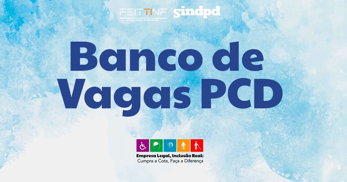 Inscreva-se no banco de vagas exclusivo para PCDs e fique mais perto do emprego