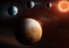 Sistema planetário vizinho apresenta ordem ‘invertida’ e desafia modelos