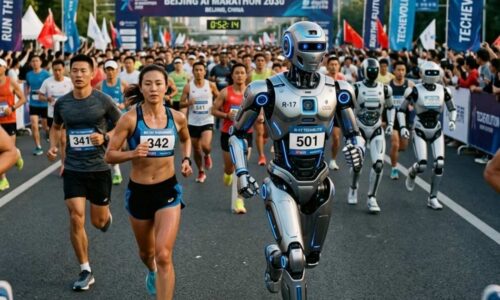 China coloca robôs contra humanos em corrida