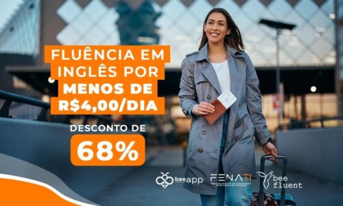 Estude inglês com 68% de desconto com parceria Bee Fenati e Beefluent
