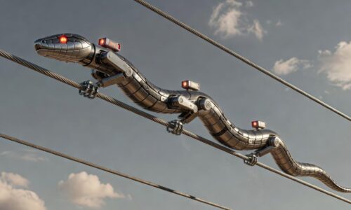 China testa robôs-serpente capazes de monitorar redes elétricas continuamente