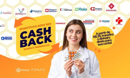 Saúde: compre com desconto em dezenas de farmácias parceiras, acumule cashback e zere sua contribuição na Bee Fenati!