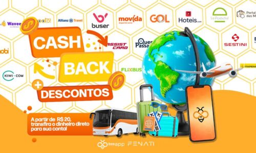 Gol, Hotéis.com, Buser, FlixBus e mais: viaje com descontos e cashback na Bee Fenati!