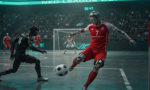 Equipe brasileira leva robôs humanoides e IA para campeonato de futebol na China