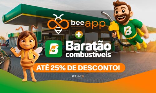 Abasteça seu carro com até 25% de desconto! Aproveite agora a parceria Bee Fenati + Baratão!