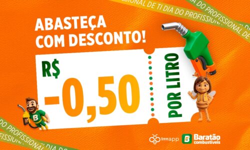 Dia do Profissional de TI: Abasteça com R$ 0,50 de desconto por litro de combustível!