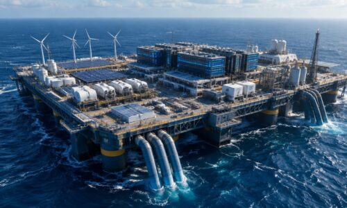 Projeto quer transformar o oceano em fonte de energia, água e processamento de IA